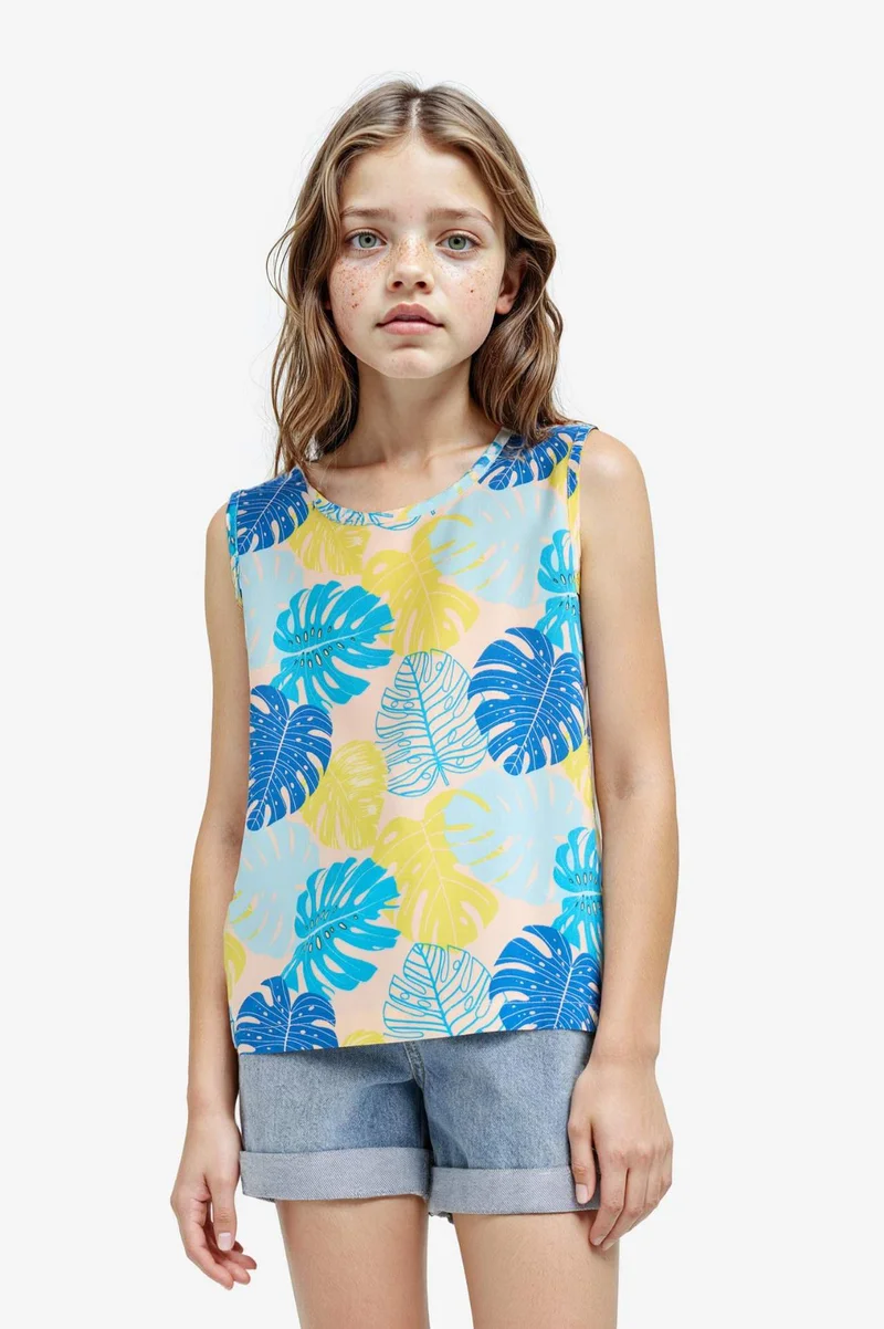 DeFacto Girl Short Sleeve Blouse