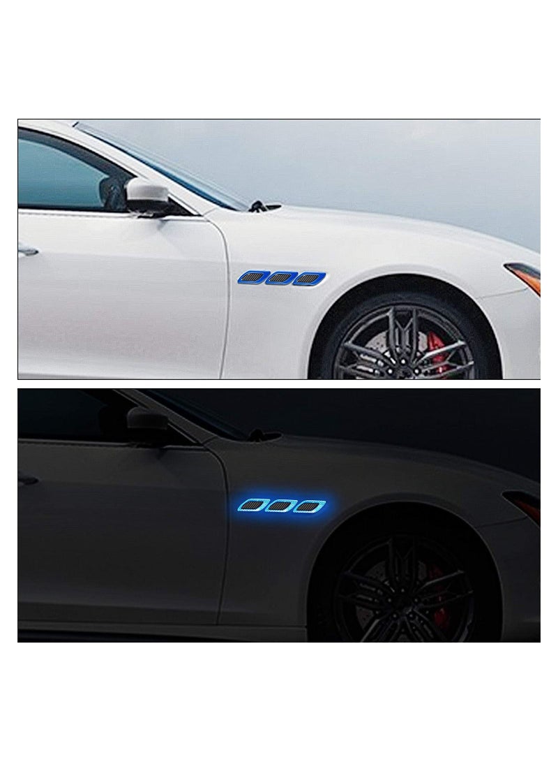 6 Pieces Of Car Warning Safety Reflective Stickers Reflective Bumper Stickers Car Bumper Fender