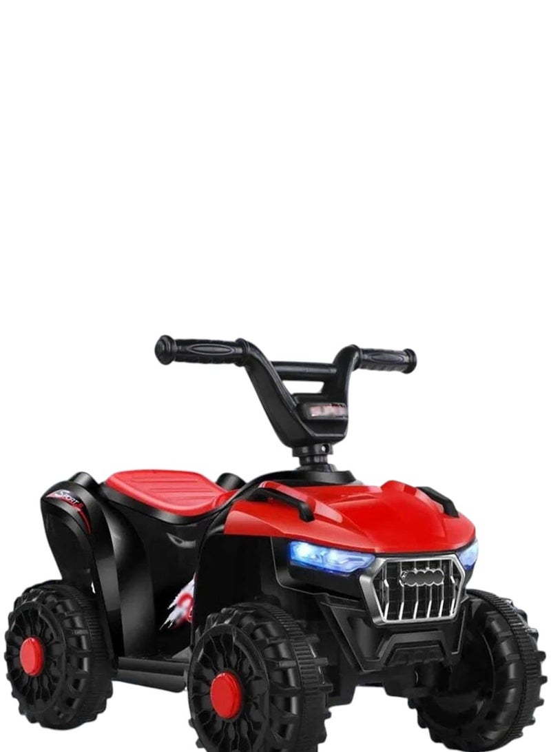 Kids 6V Electric Off-Road Style Quad Bike – Battery-Powered Ride-On ATV with LED Lights & Music | 4-Wheel Design for Stability | Ideal Outdoor Toy for Boys & Girls (2–6 Years) - Image 1