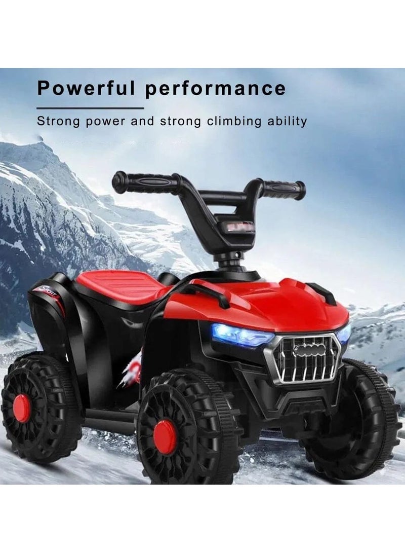Kids 6V Electric Off-Road Style Quad Bike – Battery-Powered Ride-On ATV with LED Lights & Music | 4-Wheel Design for Stability | Ideal Outdoor Toy for Boys & Girls (2–6 Years) - Image 2