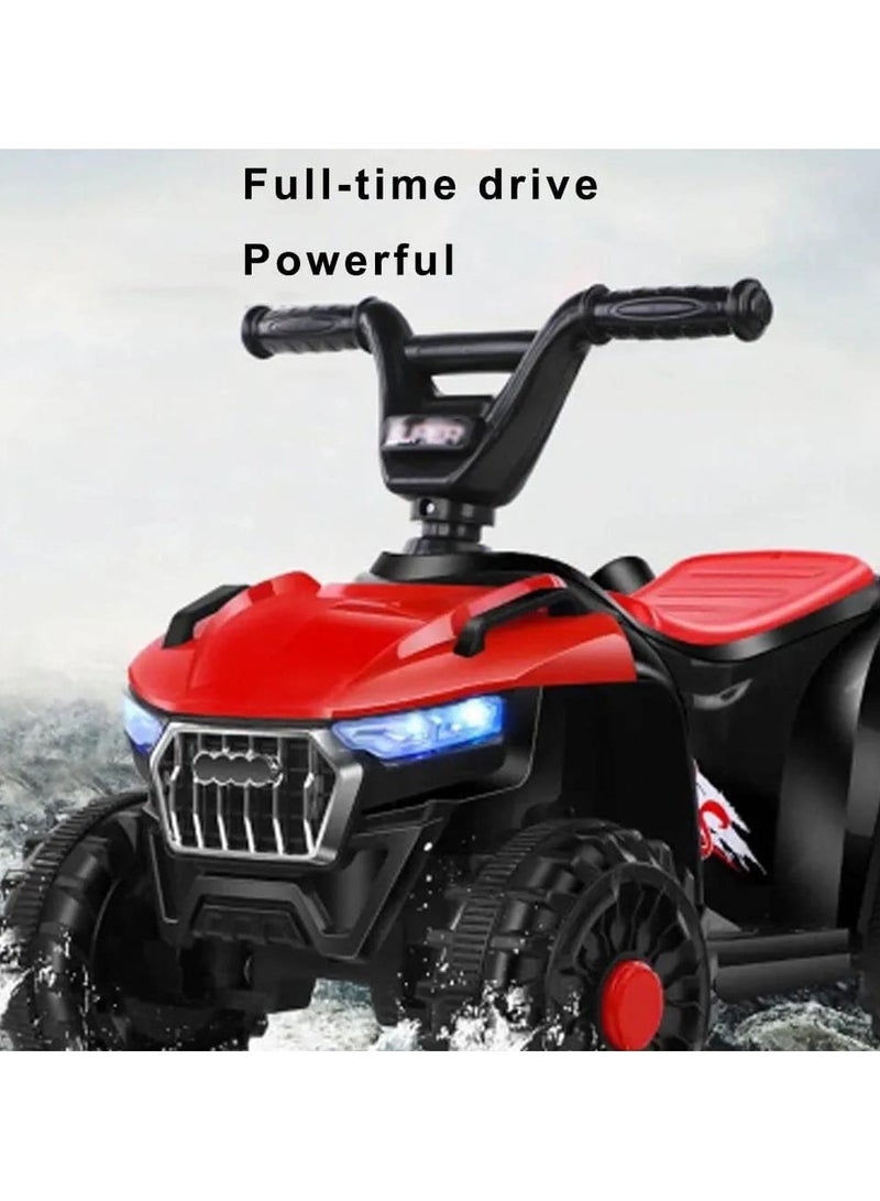 Kids 6V Electric Off-Road Style Quad Bike – Battery-Powered Ride-On ATV with LED Lights & Music | 4-Wheel Design for Stability | Ideal Outdoor Toy for Boys & Girls (2–6 Years) - Image 3