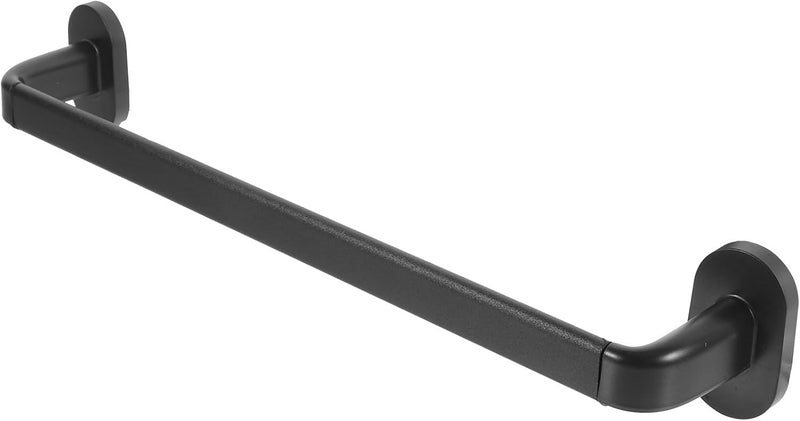 Wall Mounted Bathroom Towel Rack and Slipper Shelf 38cm Sand Black Stainless Steel Heavy Duty Towel Holder for Bathroom Wall Storage Organizer - Image 1