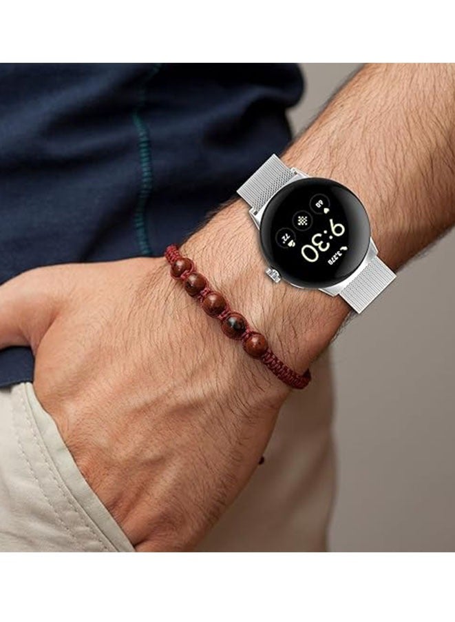 Muyixin Replacement Band for Google Pixel Watch 3 45mm 2024 Band Magnetic Stainless Steel Strap Loop Watch Band Sports Straps - Image 2