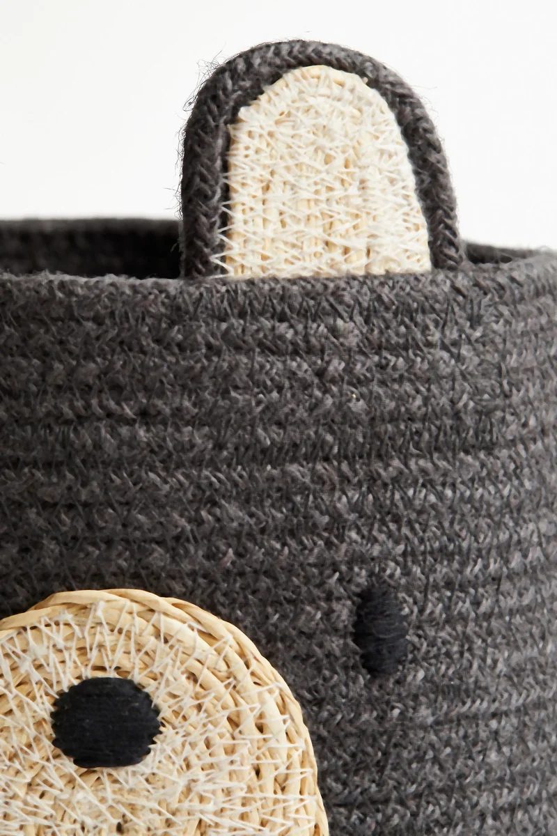 H&M Bear-shaped jute storage basket