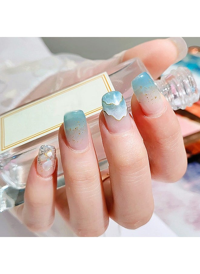 MAJOR DIJIT Jelly Gel Nail Polish Set 9Colors Navy Blue Cyan Deep Blue Translucent Crystal Nail Polish Kit Soak Off Uv Led Gel Nail For Nail Art Salon Diy Home  - Image 2