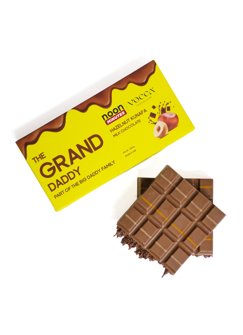 The Big Daddy Grand Daddy Hazelnut Kunafa Milk Chocolate Bar - Image 2