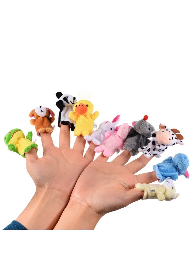 HPMY Soft Plush Animal Finger Puppets Set 10pcs Velvet Baby Toy for Toddlers Story Time Educational Play Gift - Image 5