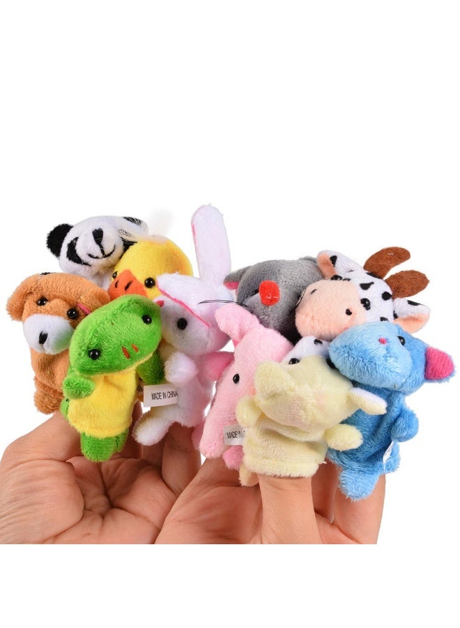 HPMY Soft Plush Animal Finger Puppets Set 10pcs Velvet Baby Toy for Toddlers Story Time Educational Play Gift - Image 4
