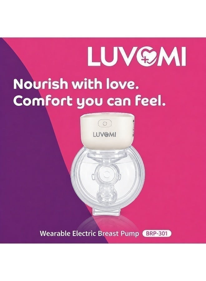 Luvomi Premium Electric Wearable Breast Pump BRP-301 | Hands-Free Portable Breastfeeding Pump for Mothers - Image 3