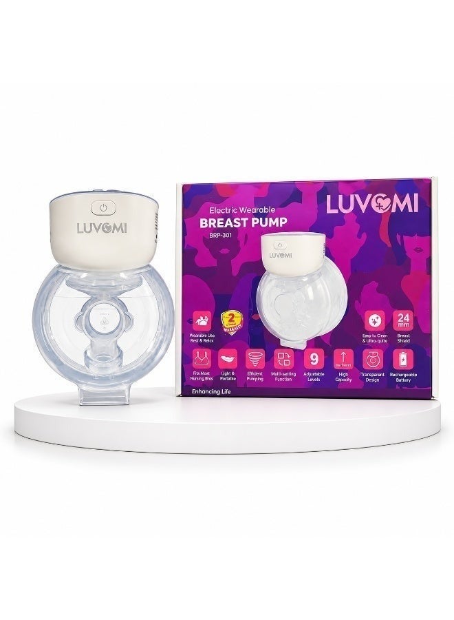 Luvomi Premium Electric Wearable Breast Pump BRP-301 | Hands-Free Portable Breastfeeding Pump for Mothers - Image 2