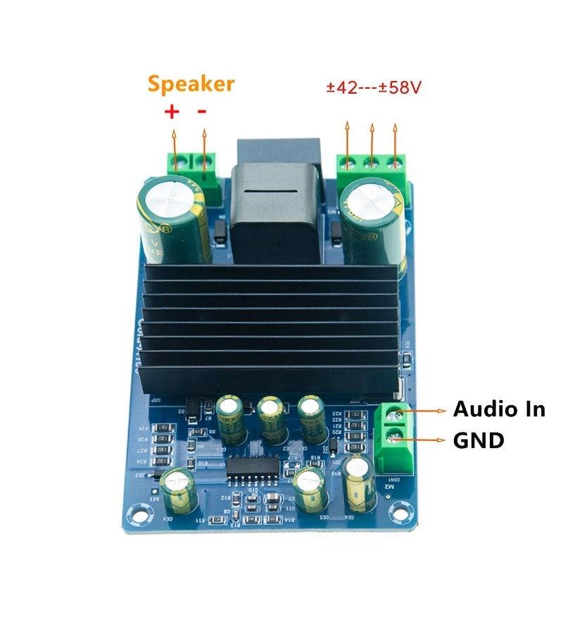 Single Channel 250W IRS2092S Class D HIFI Amplifier Board Dual Power Supply 1pc - Image 1