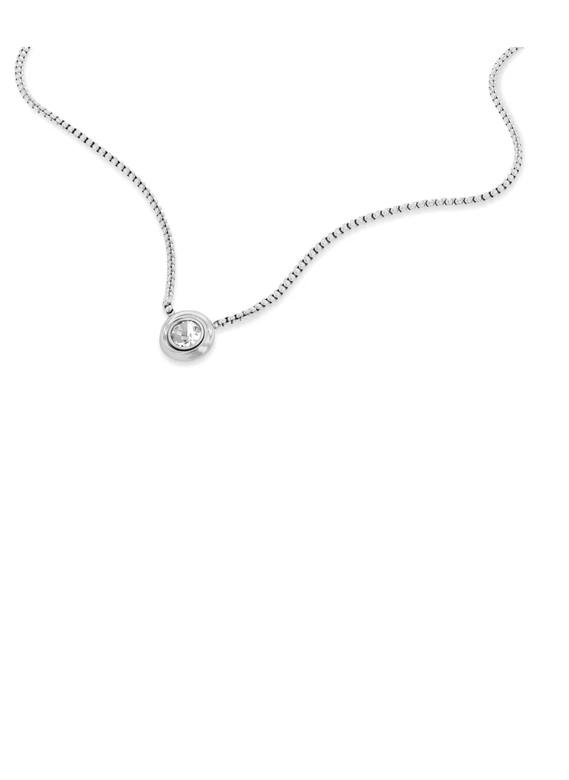كالفن كلاين Twisted Bezel Solitaire Long Necklaces