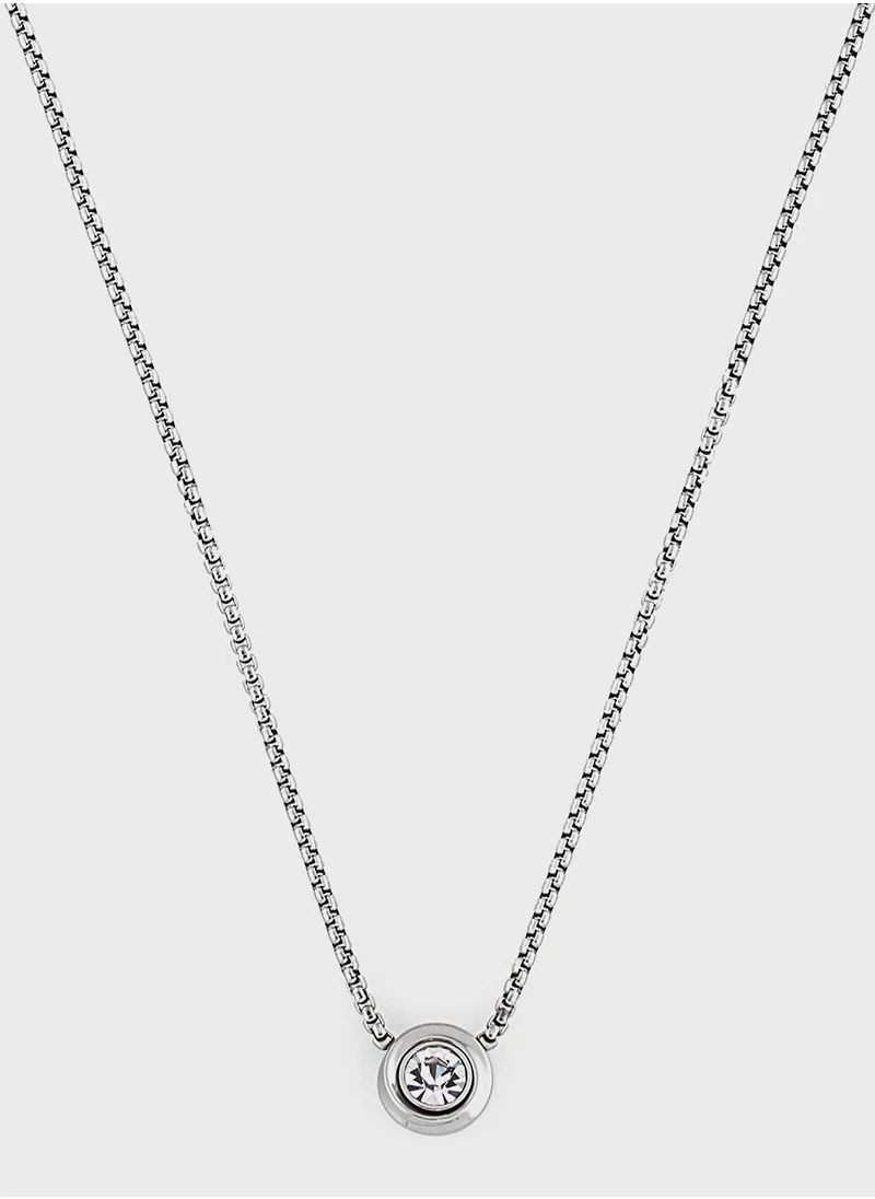 CALVIN KLEIN Twisted Bezel Solitaire Long Necklaces