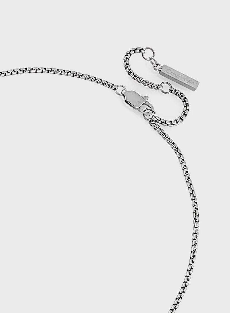 CALVIN KLEIN Twisted Bezel Solitaire Long Necklaces