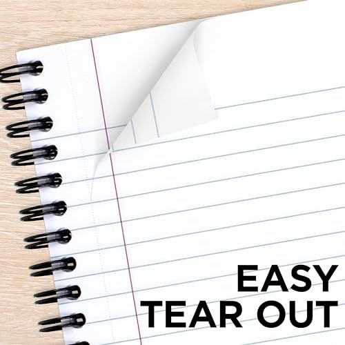 Cambridge Limited Business Notebook, Legal Ruled Paper, 6-3/4" x 9-1/2", 80 Sheets, Flexible Soft Touch Cover, Wirebound, Gray (06672) - Image 4