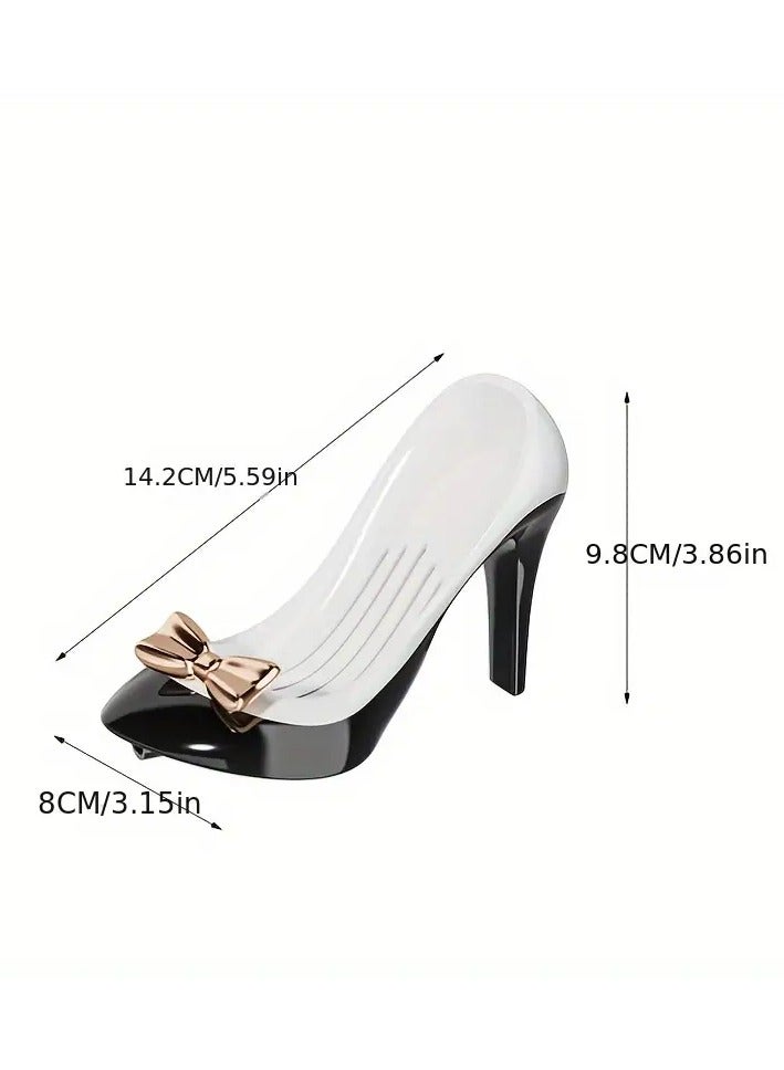 يوكانبي صندوق صابون متعدد الوظائف بشكل كعب عالي - تصميم فريد على شكل حذاء مع نظام تصريف، حامل صابون للحمام مع كوب شفط، لا حاجة للحفر - Image 2