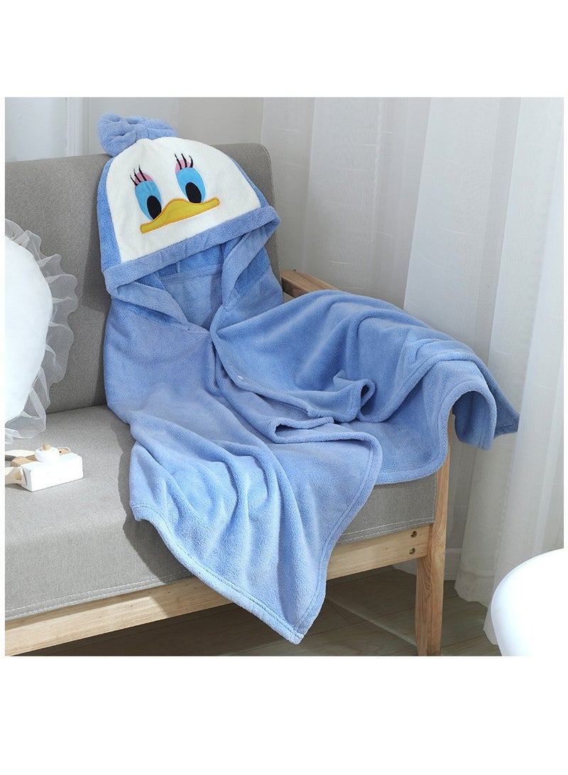 1-Piece Cartoon Blue Daisy Baby Blanket - Image 1