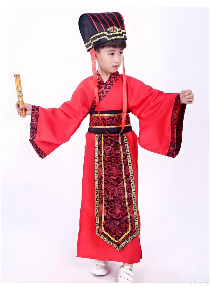 Loquat Boy's Chinese Traditional Costumes Hanfu Dress Tang Suit Ancient For Dress Up Stage Show Performances Cosplay - Image 2