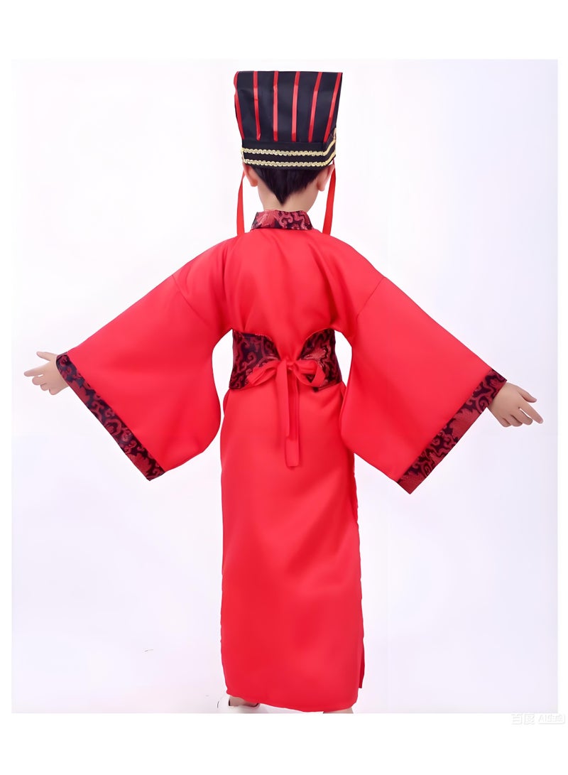 Loquat Boy's Chinese Traditional Costumes Hanfu Dress Tang Suit Ancient For Dress Up Stage Show Performances Cosplay - Image 3