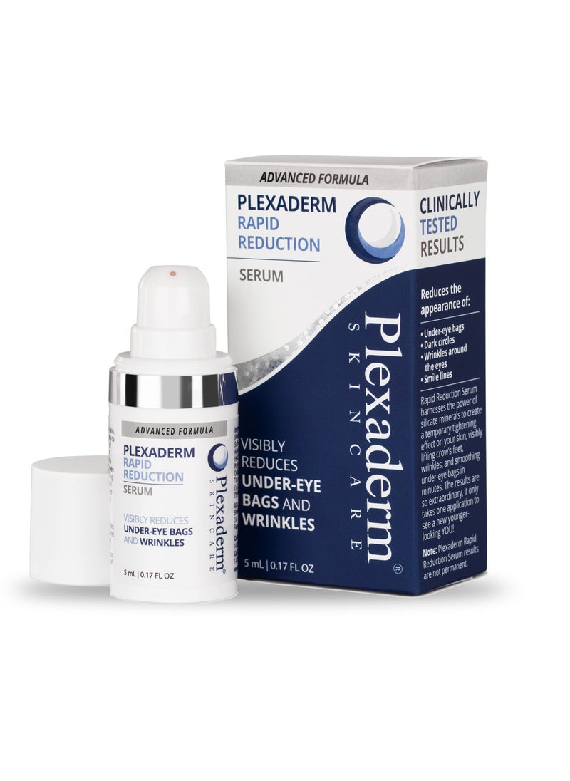 Plexaderm - Rapid Reduction Eye Serum - Advanced Formula Anti Aging Visibly Reduces Under-Eye Bags, Wrinkles, Dark Circles, Fine Lines & Crow's Feet Instantly Instant Wrinkle Remover for Face - Image 1