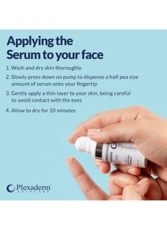 Plexaderm Rapid Reduction Eye Serum - Advanced Formula Anti Aging Visibly Reduces Under-Eye Bags, Wrinkles, Dark Circles, Fine Lines & Crow's Feet Instantly Instant Wrinkle Remover for Face  - Image 3