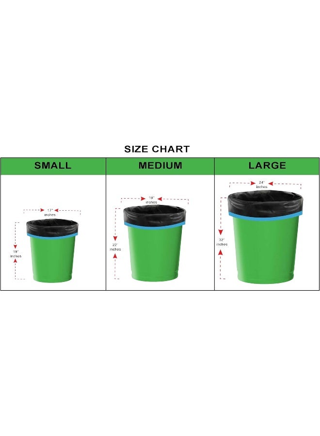 Shalimar Premium OXO Biodegradable Drawstring Garbage Bag, 120 Bags, 43x50 cm, Black, Heavy Duty Leak Proof Lavender Scented Trash Bags for Home and Office Use - Image 3