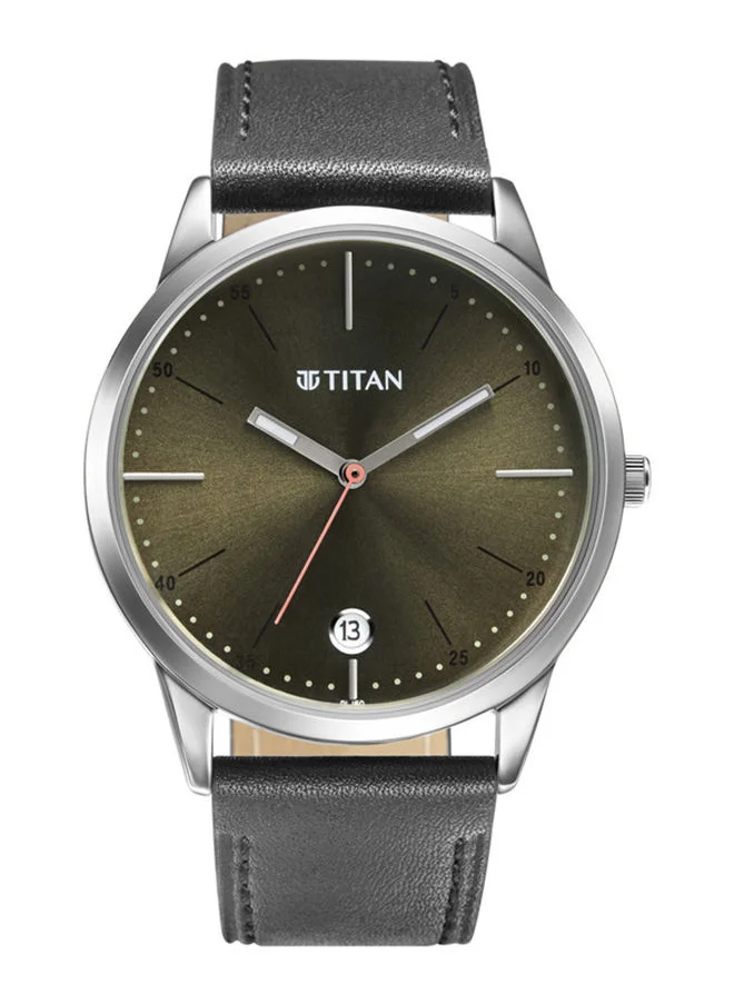 تيتان Leather Analog Wrist Watch 1806SL06