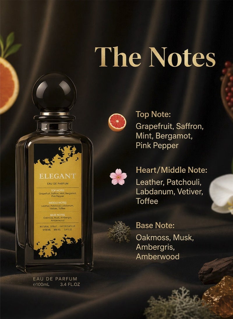 ديفينا عطر ديفينا إليجانت ١٠٠ مل | أفضل عطر للرجال والنساء | عطر فاخر بنفحات خشبية وعنبرية - Image 2