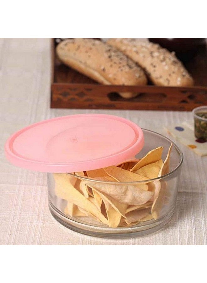 BrezzyCloud وعاء دافئ وبارد من بريزي كلاود مع غطاء - 785 مل - زجاج شفاف مع غطاء ملون (4 قطع، 785 مل) - Image 5