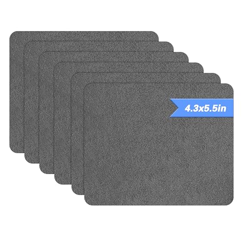 Azobur Sofa Fabric Repair Patch, 6 Piece Microfiber Patches, Self Adhesive Fabric Sofa Patch Repair Fabric, Luxurious Look, Quick Fix Sofa.(Gray) - Image 1