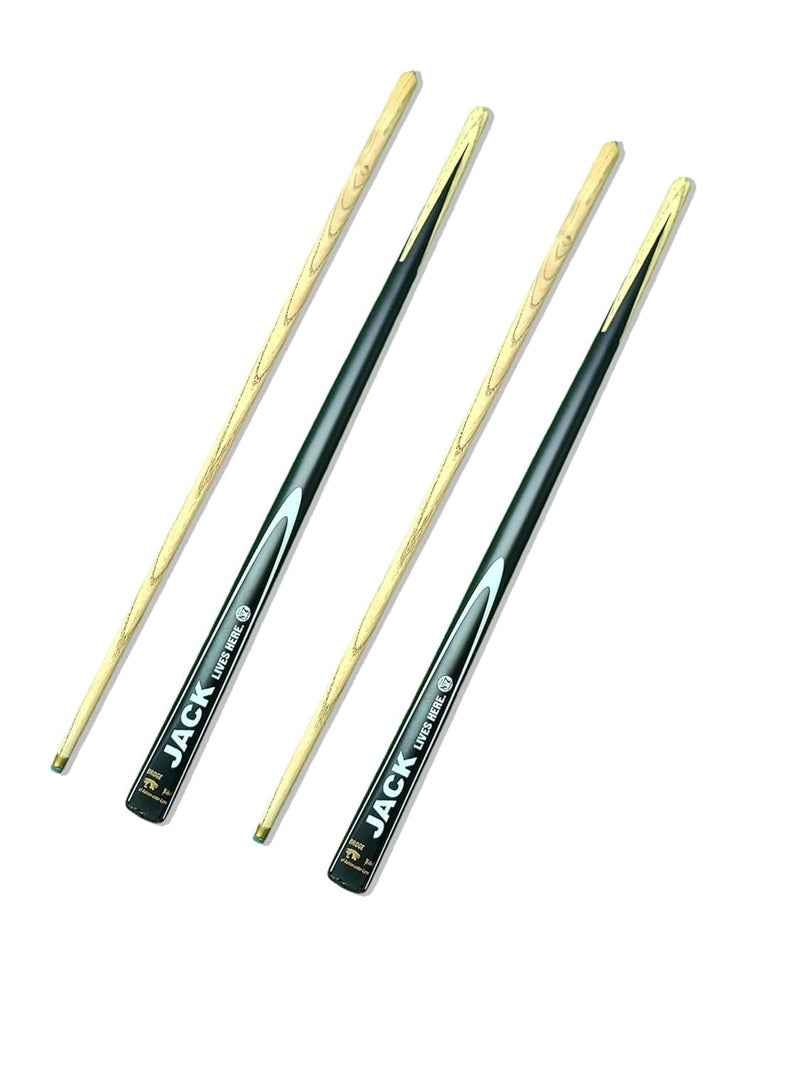 JBB Billiards Snooker & Pool Cue Sticks - 9mm || Golden Black || (Set of 2 Pcs) - Image 1