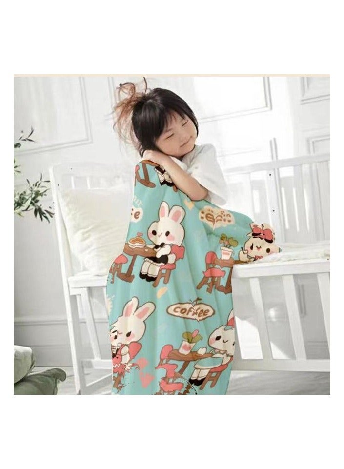 general Flannel thin blanket (warm and comfortable, suitable for sleep, gaming, dust removal and sandproof) 150cm*200cm - 551 - Image 4