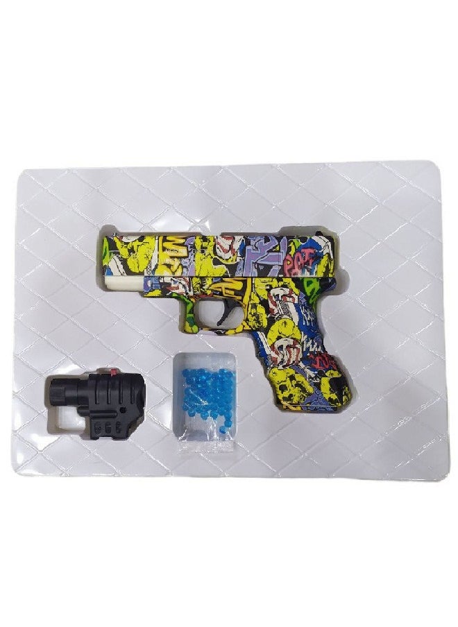 Generic Creative Design Water Bullet Gun 6-7mm Bullet Size With Lazer and Bullets K18 - Multi Color  - Image 2