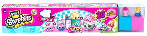Shopkins مجموعة شوبكنز الموسم 6 نادي الطهاة ميغا باك لعبة قابلة للجمع مع أكثر من 20 قطعة - Image 1