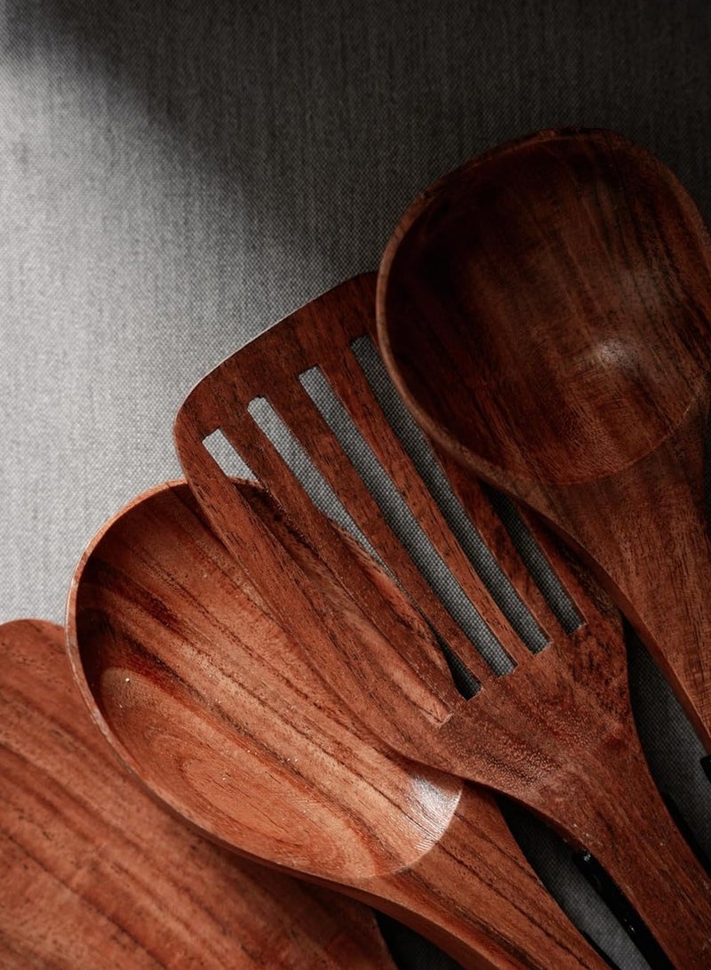 Nordico Slotted Spoon Kitchen Utensils | Acacia Wood: Natural Elegance, Durable, Eco-Friendly, Handcrafted, Food Safe, Comfortable Grip, Heat Resistant, Versatile