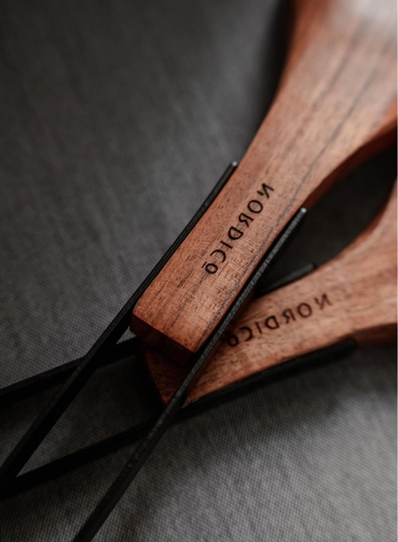 Nordico Slotted Spoon Kitchen Utensils | Acacia Wood: Natural Elegance, Durable, Eco-Friendly, Handcrafted, Food Safe, Comfortable Grip, Heat Resistant, Versatile