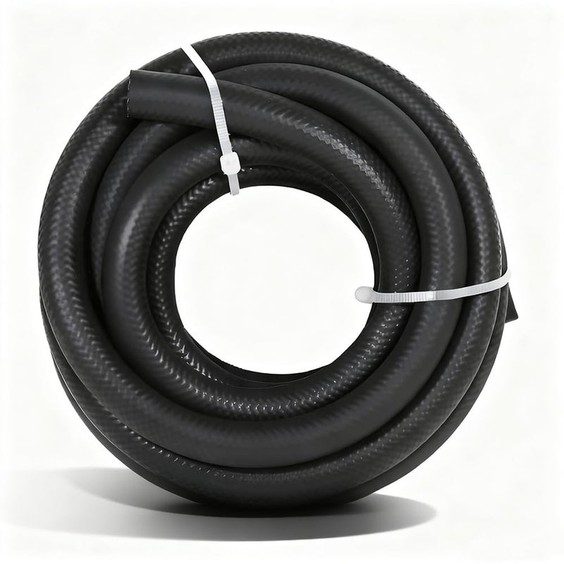 Byredio 58 Transmission Oil Cooler Hose J1532 Power Steering Hose 5 FT Ideal for Fuel Hydraulic and Power Steering 300PSI High Pressure - Image 2
