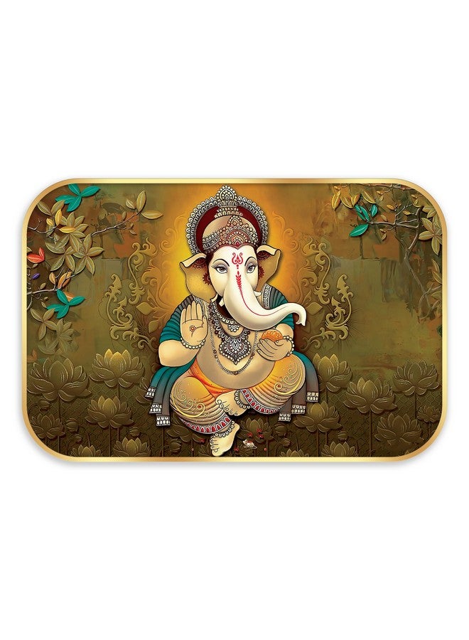 Indianara Lord Ganesha Painting With Frame 18 Inches X 12 Inches - Image 1