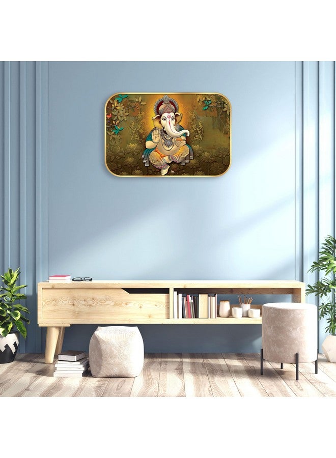 Indianara Lord Ganesha Painting With Frame 18 Inches X 12 Inches - Image 5