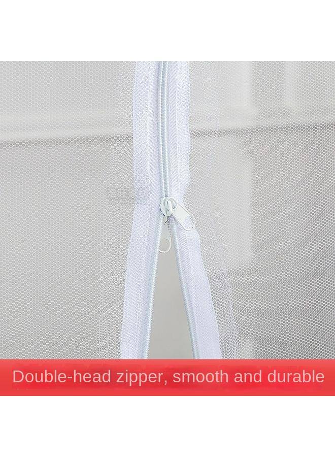 Bluejw 9V7T Student Dormitory Mosquito Net 0.9m Bedroom With Zipper Encrypted Square Net 90cm Single 1.2 M 1 - Image 3