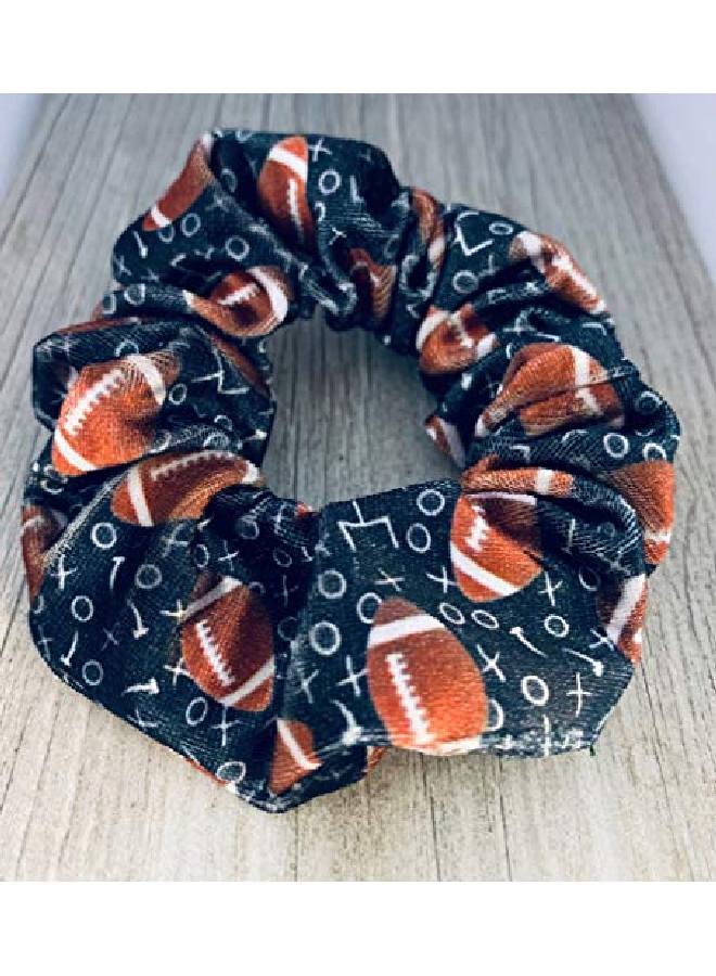 Infinity Collection Football Hair Accessories Premium Velvet Football Scrunchie Football Gift For Women Teens And Girls - Image 3