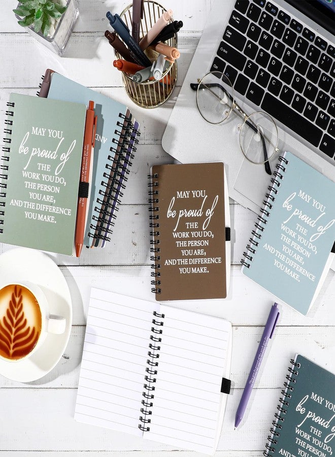 Honoson 50 Sets/100 Pcs Employee Group Gifts May You Be Proud The Work Notebook with Ballpoint Pen Inspirational Journals Office Thank You Gifts for Team Staff Coworker Secretary (Chic Color) - Image 4