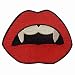 ZEGIN Vampire Mouth Blood Sexy Red Lips Embroidered Applique Iron On Sew On Patch - Image 2