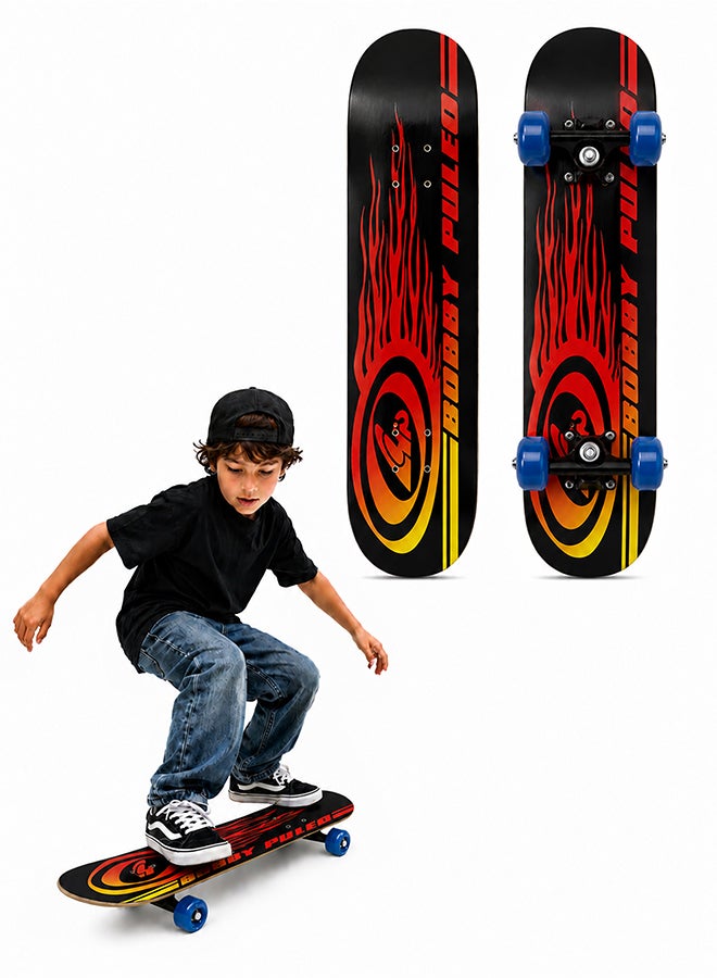 DBLEW Complete Standard Skateboards With PU Wheels For Beginners Boys Girls Teenager Wooden Canadian Maple Cruiser Pro Skate Board - Image 1