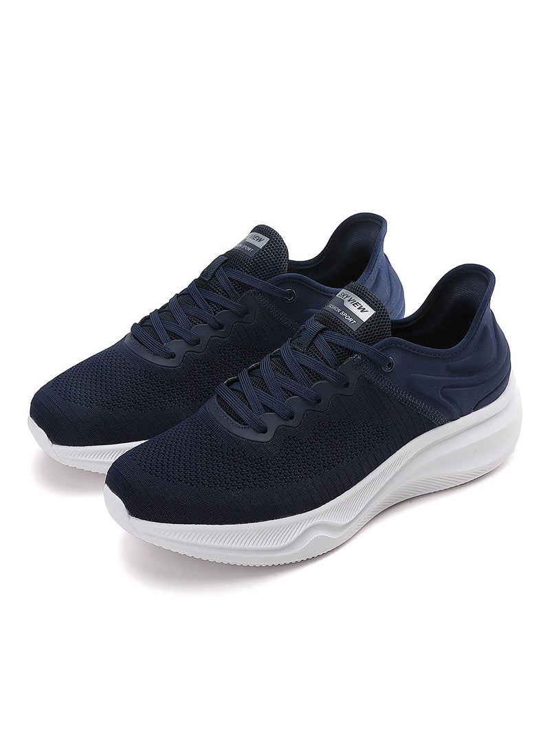 Sky View Slip-ins Running Shoes For Men Breathable And Lightweight Walking Shoes Comfortable Lace-Up Athletic Gym  Cross Training Fashion Sneakers - Image 3