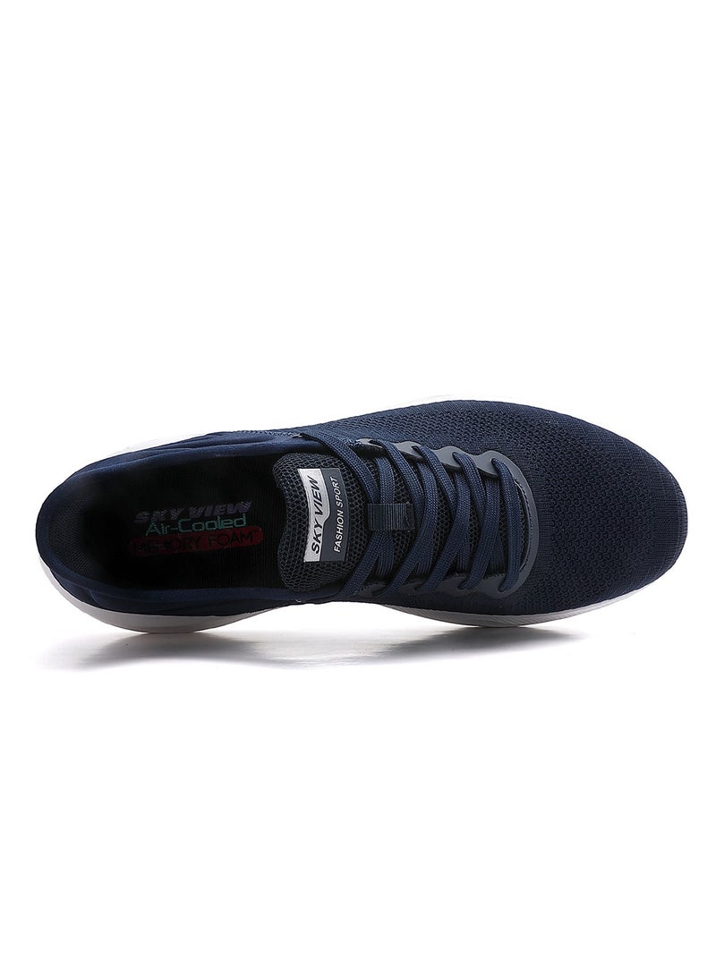Sky View Slip-ins Running Shoes For Men Breathable And Lightweight Walking Shoes Comfortable Lace-Up Athletic Gym  Cross Training Fashion Sneakers - Image 4