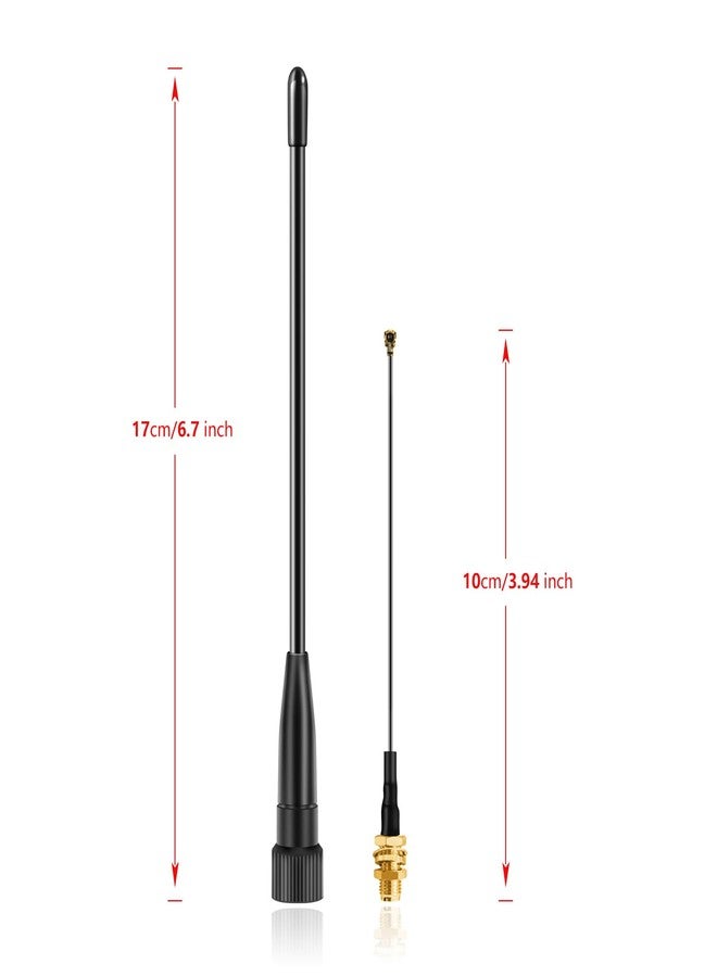 هوائي Meshtastic 915MHz LoRa Whip، كسب 10 ديسيبل، هوائي متعدد الاتجاهات SMA ذكر بطول 17 سم (مجموعتان)، Slinkdsco - Image 2