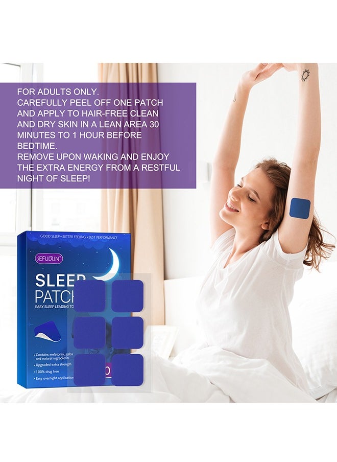 60 Pcs - Sleep Patches, Deep Sleep Patches For Adults, Natural Deep Sleep Patches With Quick Acting Ingredients, Sleep Patches For Women, Men And Seniors,