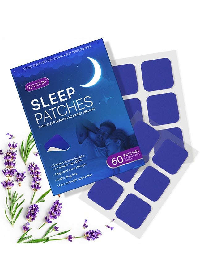 60 Pcs - Sleep Patches, Deep Sleep Patches For Adults, Natural Deep Sleep Patches With Quick Acting Ingredients, Sleep Patches For Women, Men And Seniors,