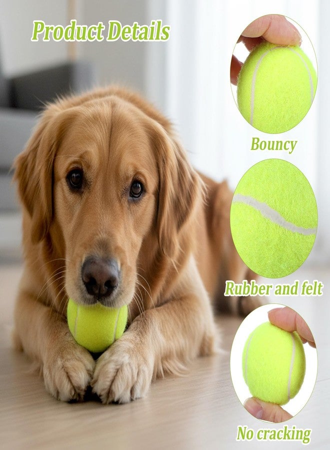 xozeooeu 24 Pcs 2 Inch Mini Tennis Balls for Small Dogs, Pet Fetching Training Playing Exercise Rubber Felt Dog Puppy Ball, Yellow - Image 3